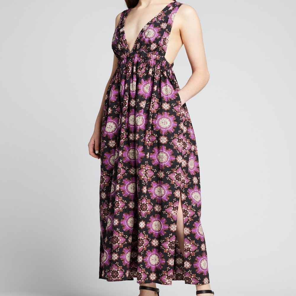 Rachel Comey Camisiam V-Neck Cotton Maxi Dress
